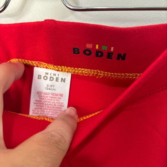 NEW! Mini Boden Red Leggings - Picture 3 of 5
